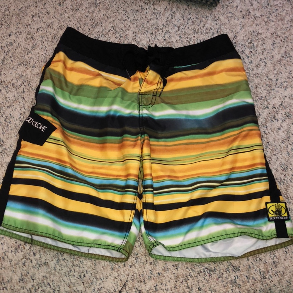 Body glove multi colored swim trunks
